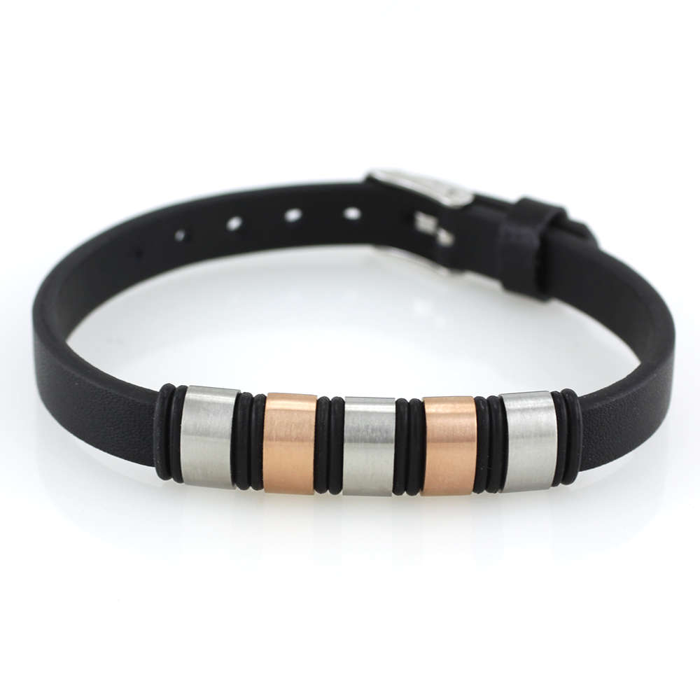 MPM Dámský černý ocelový náramek z chirurgické oceli Bracelet 7376 - Black SBR.7376