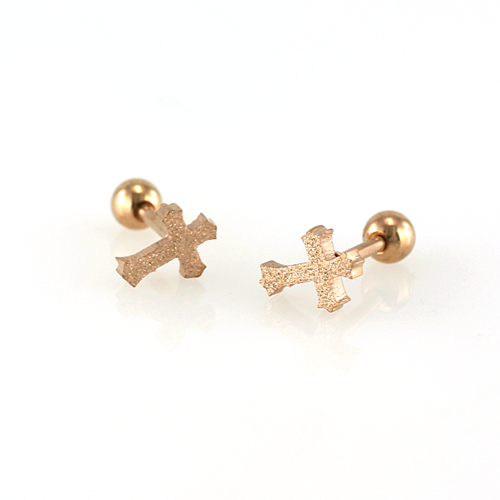 MPM Ocelové náušnice z chirurgické oceli Earrings 7444 - Rose Gold