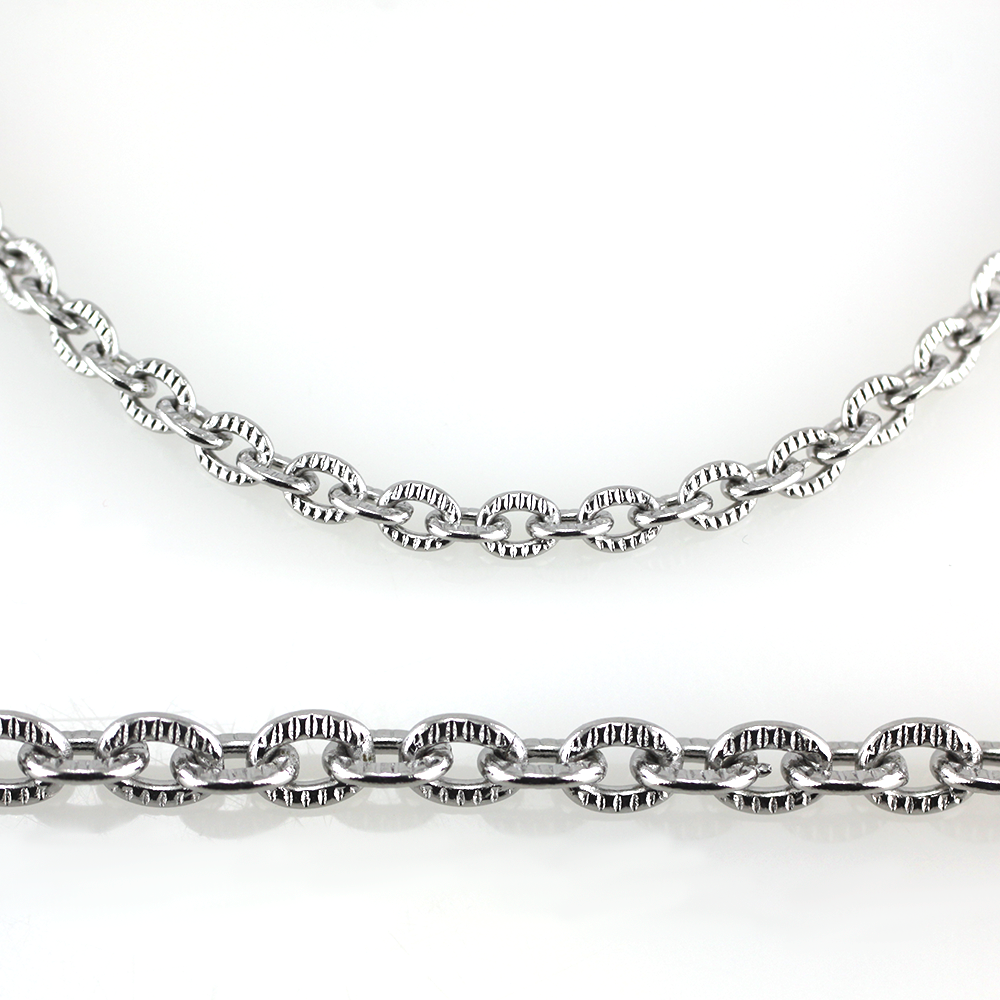 MPM Ocelový řetízek z chirurgické oceli Chain 7335 - SS Silver (50cm)