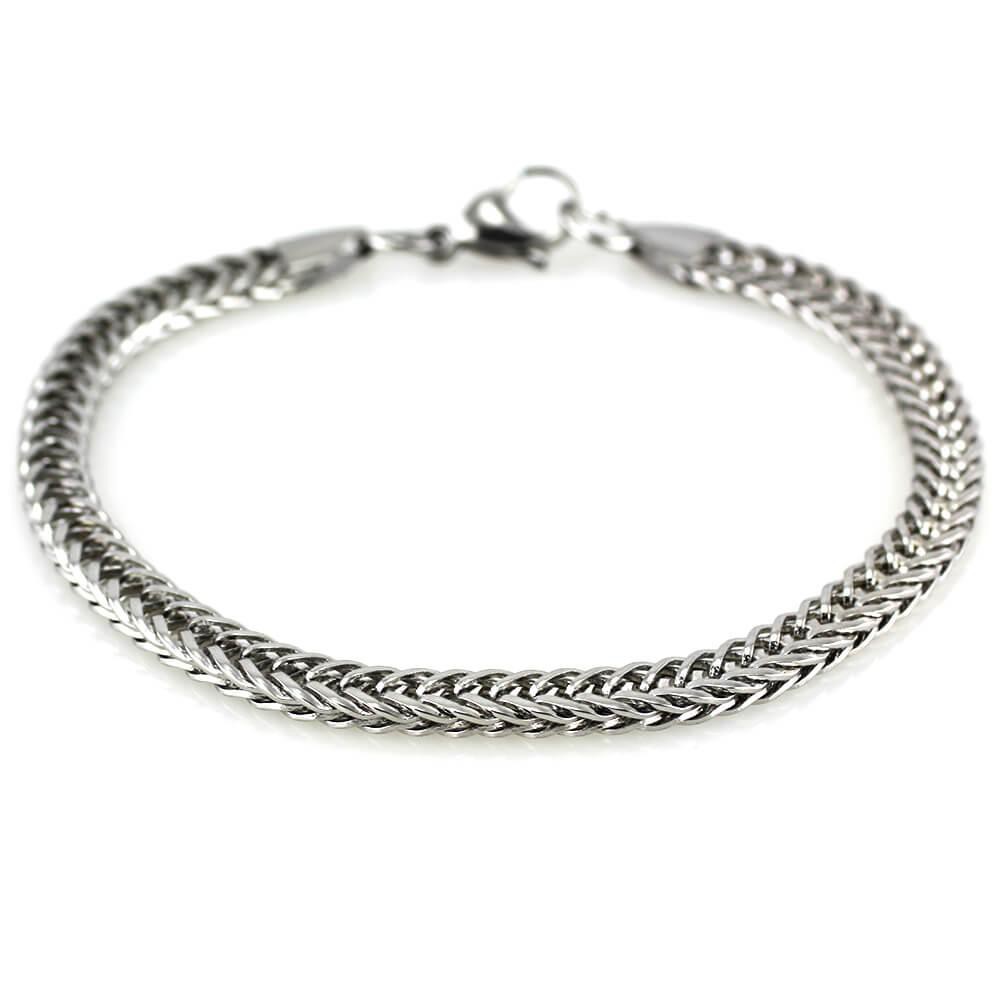 MPM Ocelový náramek z chirurgické oceli Bracelet 7542 - Silver (22,5cm)