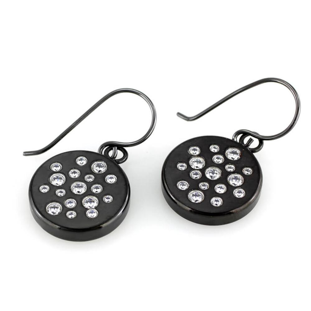 MPM Ocelové náušnice z chirurgické oceli Earrings 7657 - Black