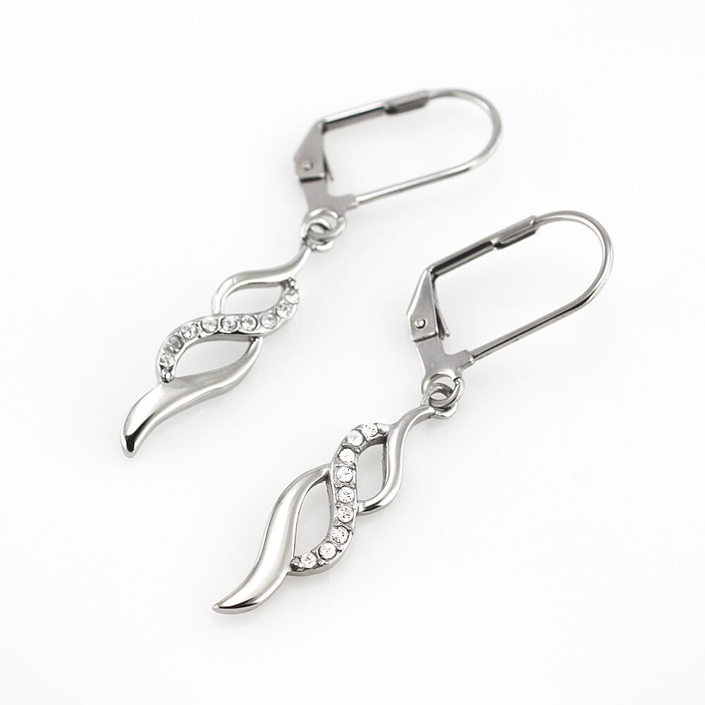MPM Ocelové náušnice z chirurgické oceli Earrings 7743 - Silver