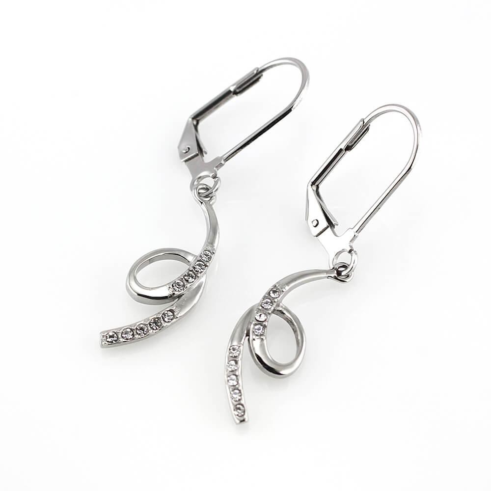 MPM Ocelové náušnice z chirurgické oceli Earrings  7745 - Silver