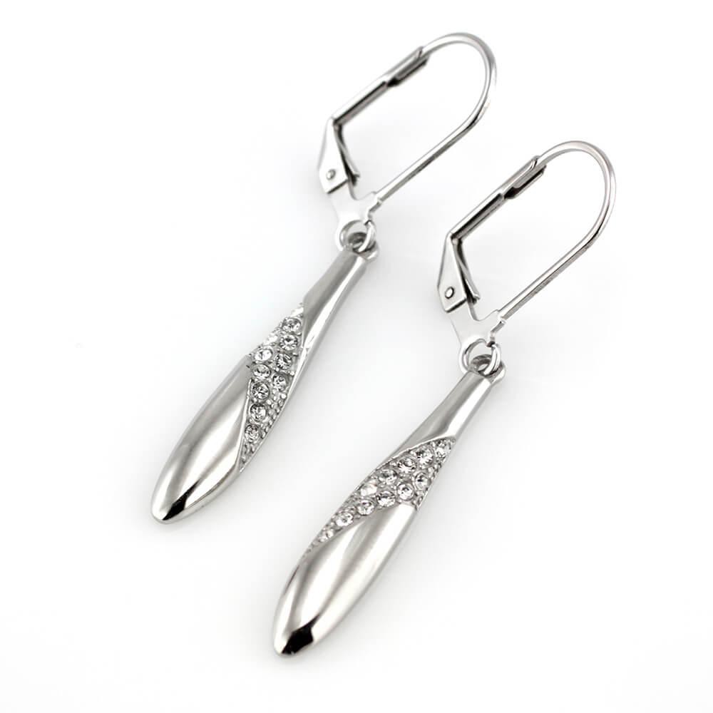 MPM Ocelové náušnice z chirurgické oceli Earrings 7751 - Silver