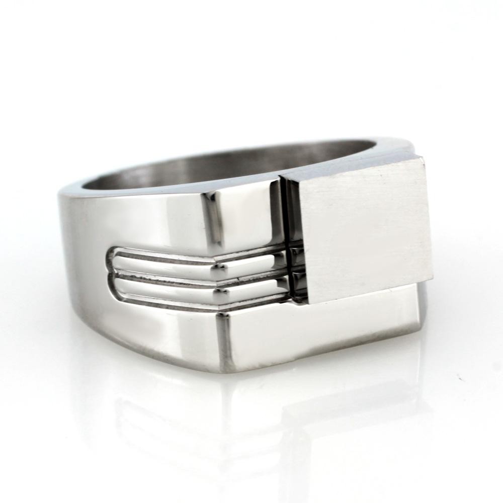 MPM Prsten z chirurgické oceli Ring 7821, Silver, size 62