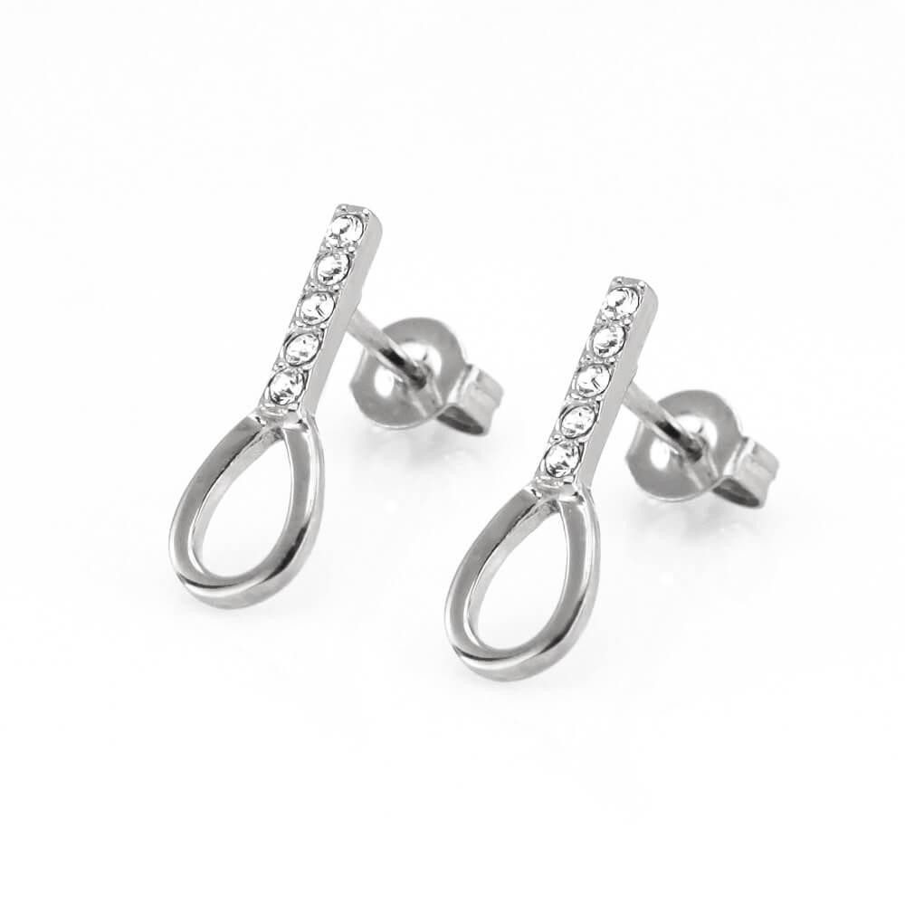 MPM Ocelové náušnice z chirurgické oceli Earrings 7934, Silver