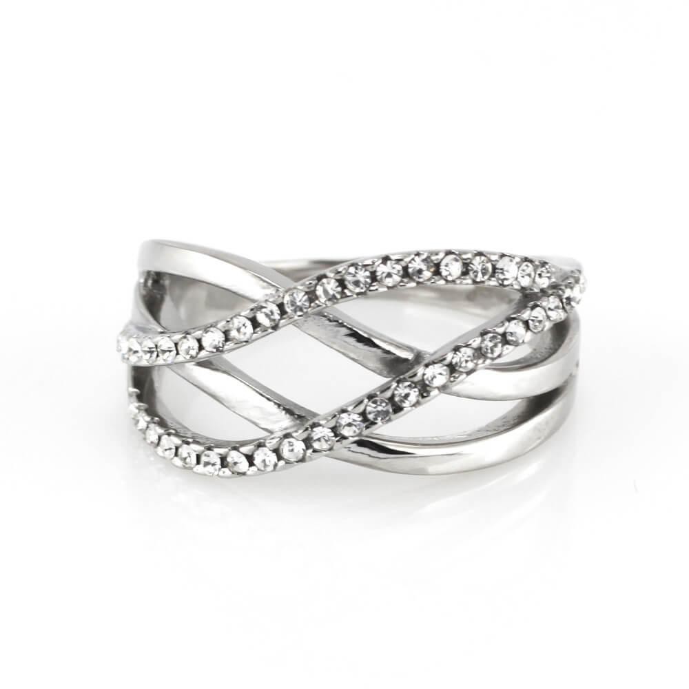 MPM Prsten z chirurgické oceli Ring 7941, Silver, size 54