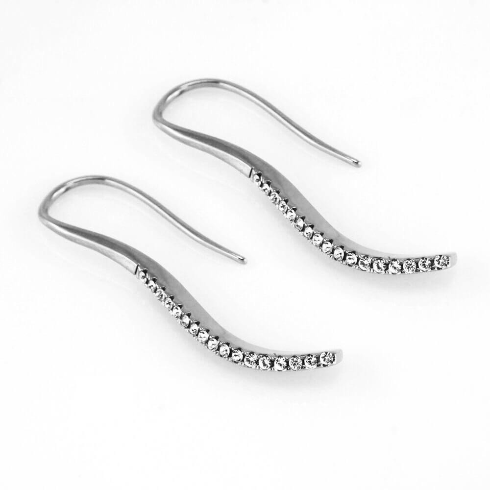 MPM Ocelové náušnice z chirurgické oceli Earrings 7937, Silver