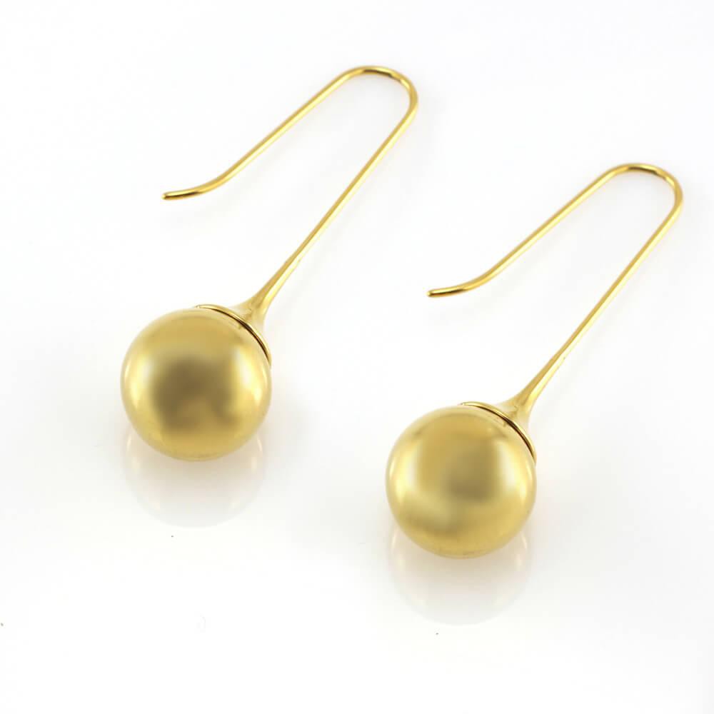 MPM Ocelové náušnice z chirurgické oceli Earrings 7865, Gold