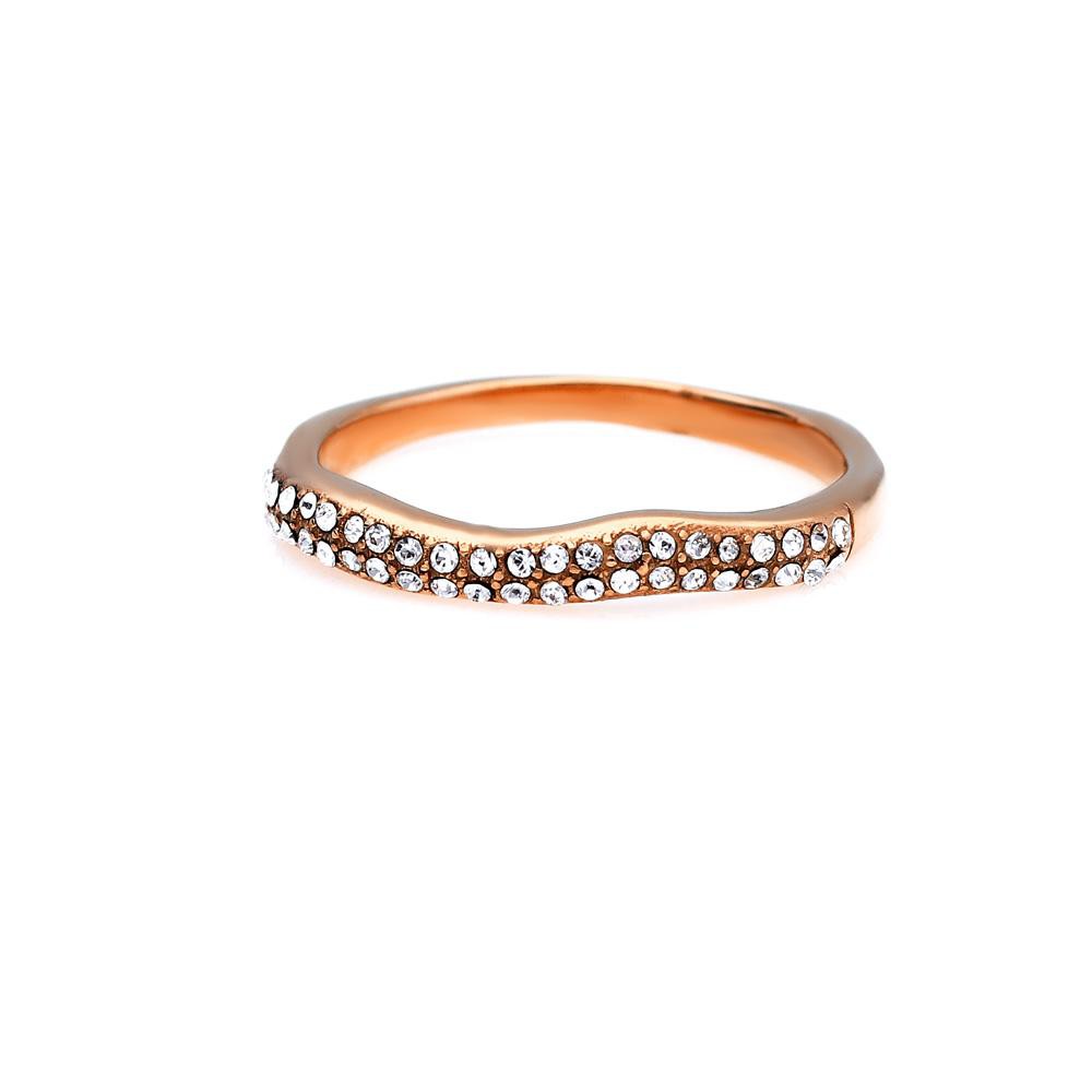 MPM Prsten z chirurgické oceli Ring 8026, Gold rose, size 54