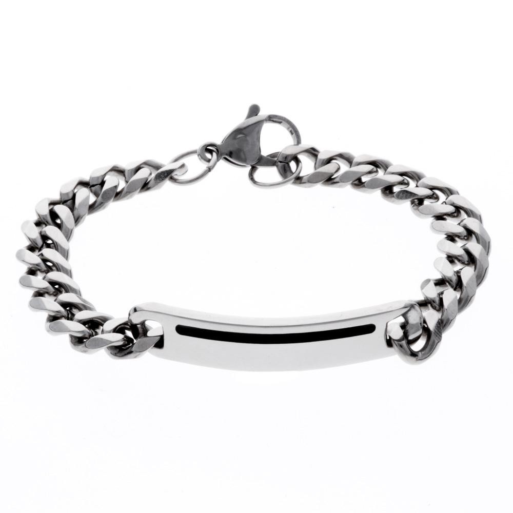 MPM Pánský ocelový náramek z chirurgické oceli Bracelet 8139, Silver SBR.8139