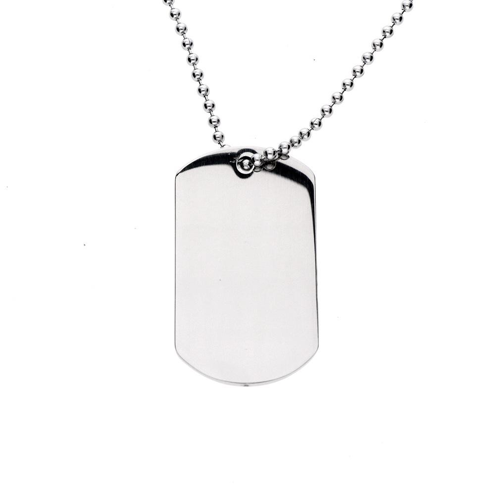 MPM Ocelový přívěsek (destička) z chirurgické oceli Pendant 8128, Silver