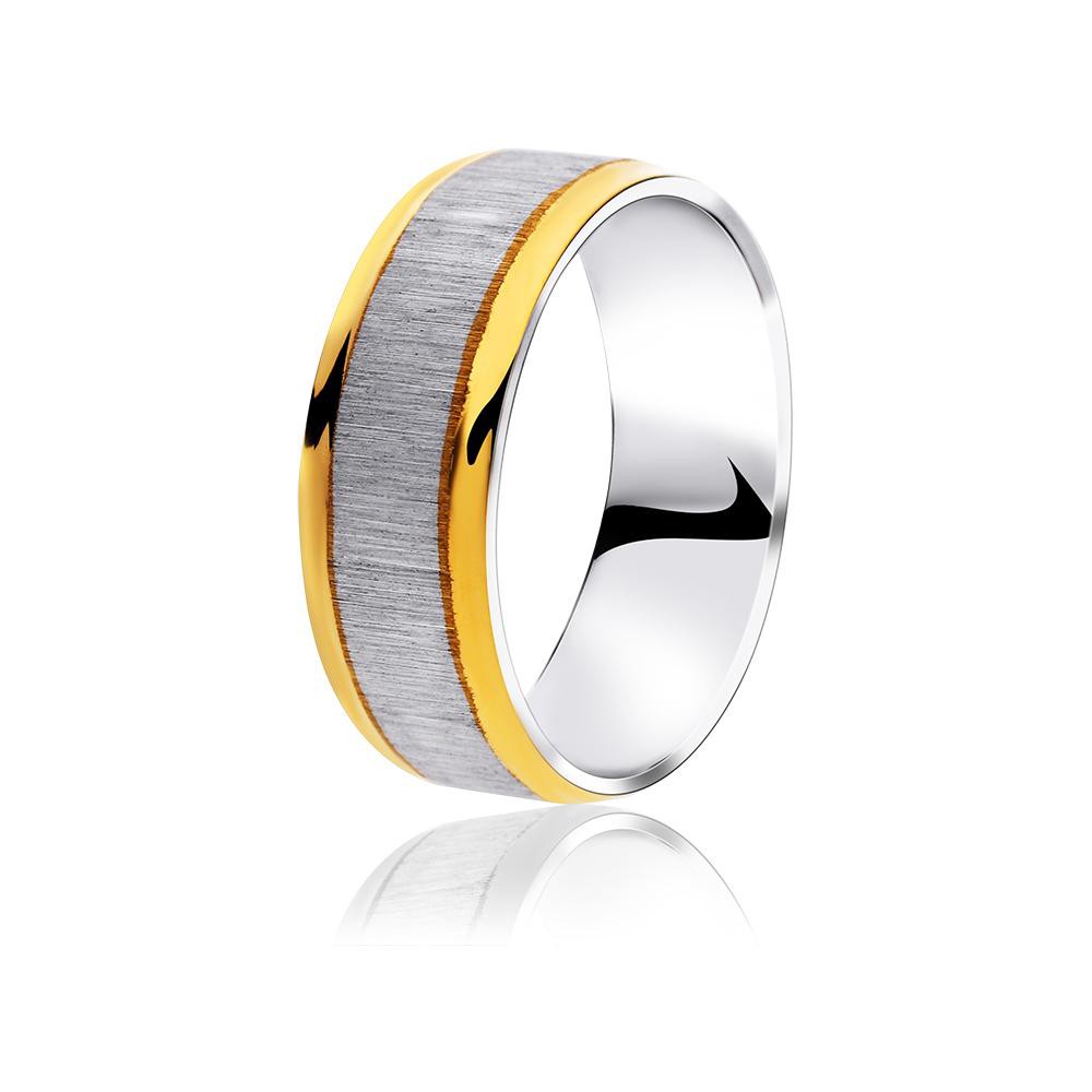 MPM Snubní ocelový prsten z chirurgické oceli Wedding ring 5298 B - size 59