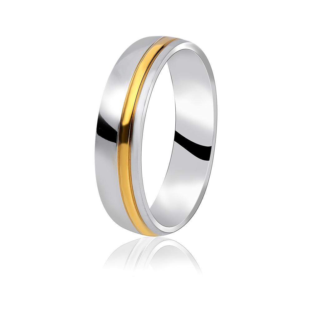 MPM Snubní ocelový prsten z chirurgické oceli Wedding ring 70130 B - size 70