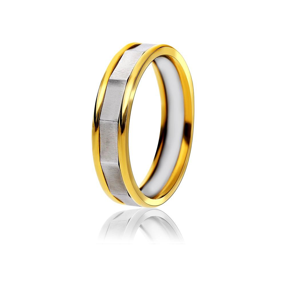 MPM Snubní ocelový prsten z chirurgické oceli Wedding ring 6548 B - size 63