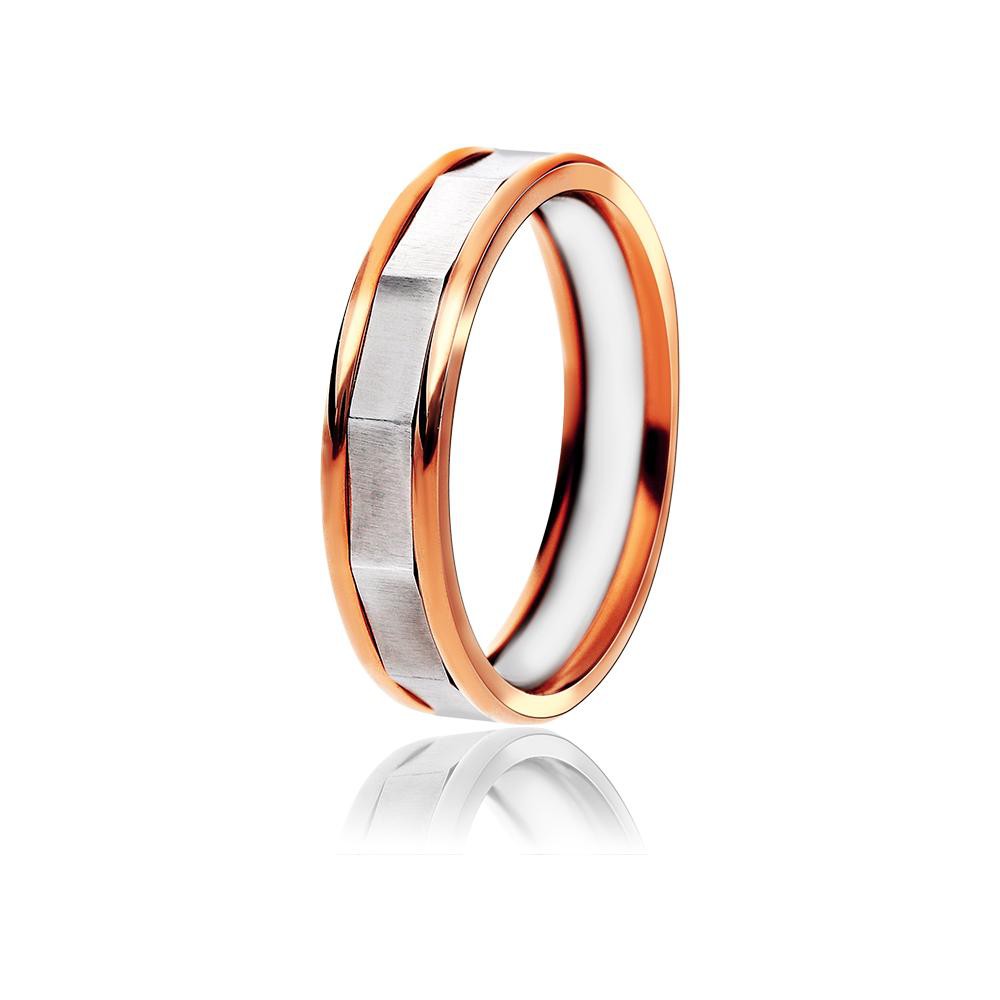 MPM Snubní ocelový prsten z chirurgické oceli Wedding ring 6817 B - size 61