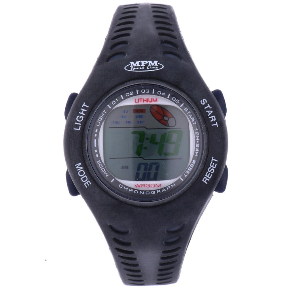 MPM Černé digitální hodinky MPM 350-RO180L (čer-mod) (Černé digitální hodinky MPM 350-RO180L (čer-mod))