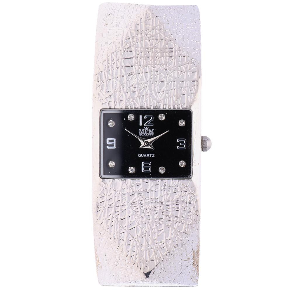 MPM Dámské elegantní bílé hranaté náramkové hodinky W02M.11154.B